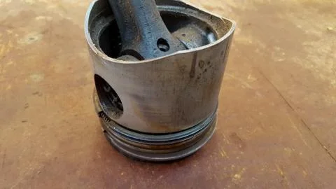 Diesel piston, the main driving component on the engine 写真素材