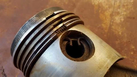 Diesel piston, the main driving component on the engine 写真素材