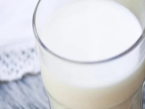 Diet and drinks concept witch milk Stock Footage 71523522
