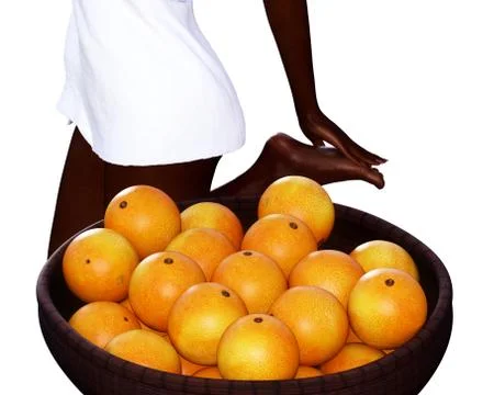 Diet and oranges Stock Illustration