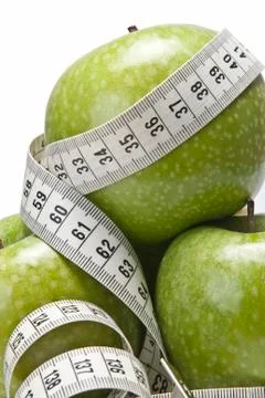 Diet with apples. Stock Photos