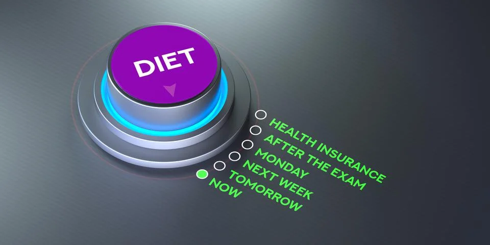 Diet button Stock Illustration