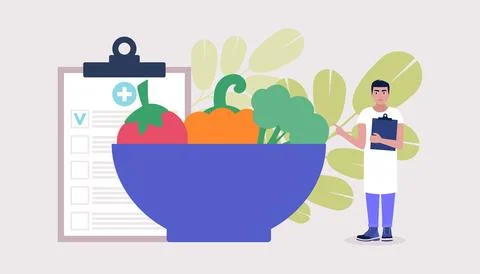 Diet concept Stock Illustration