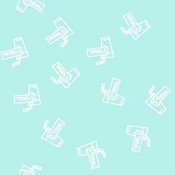 Diet drink line vector seamless pattern Stock Illustration