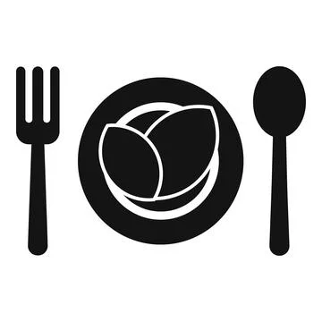 Diet food icon simple vector. Slim nutrition 스톡 일러스트