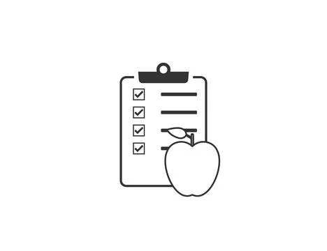 Diet, fruit icon. Vector illustration. Illustrazione stock