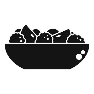 Diet fruit salad icon simple vector. Fresh food Stock Illustration