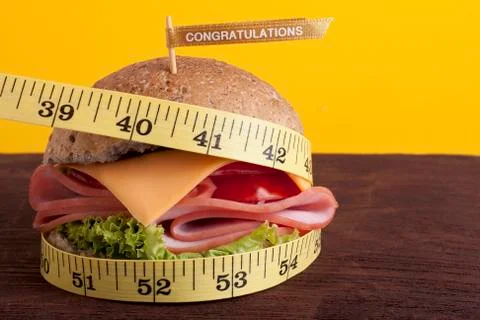 Diet hamburger Stock Photos
