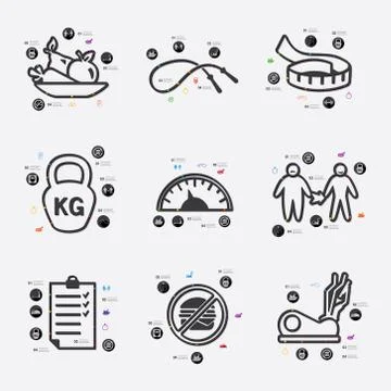 Diet infographic Stock Illustration