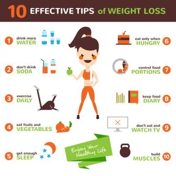 Diet Infographic Set Stock Illustration