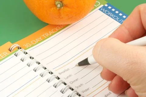 Diet journal Stock Photos