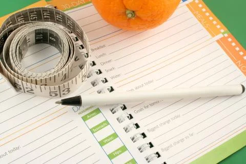 Diet journal Stock Photos