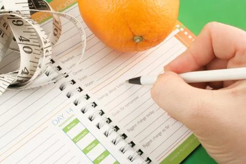 Diet journal Stock Photos