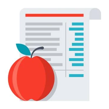 Diet Menu Icon Stock Illustration