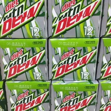 Diet Mountain Dew 스톡 사진