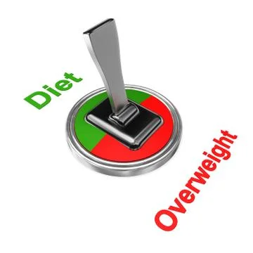 Diet overweight Stock Illustration