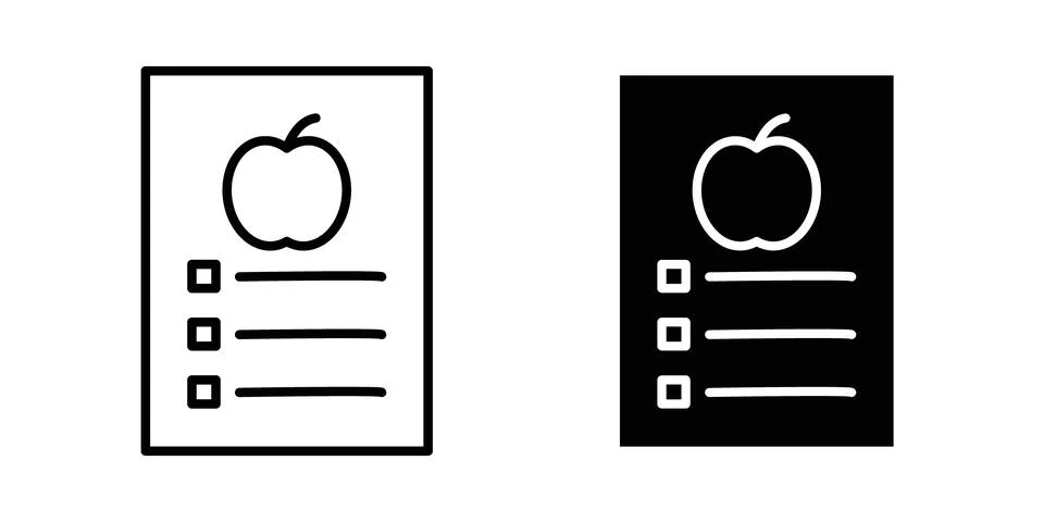 Diet plan icon graphic design. web icons vectors Stock Illustration