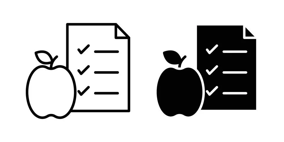 Diet plan icon illustration vector, icon set for apps 스톡 일러스트