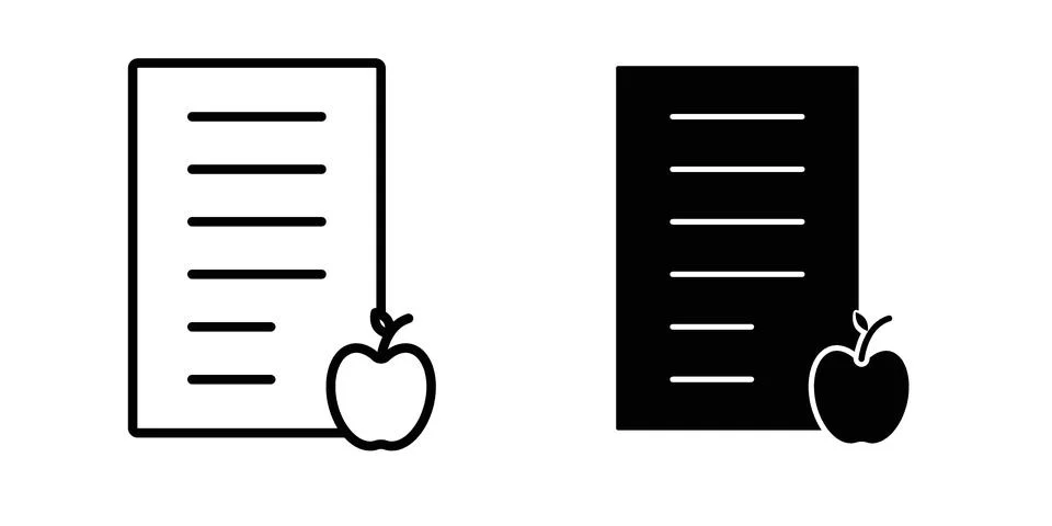 Diet plan icon vector design illustrations Stock Illustration