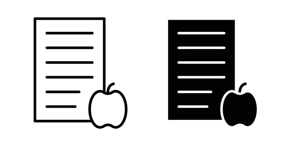 Diet plan icon vector, illustration icon set 스톡 일러스트