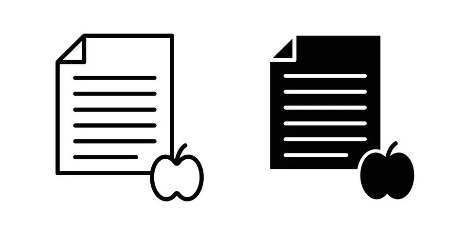 Diet plan icon for web projects Stock Illustration
