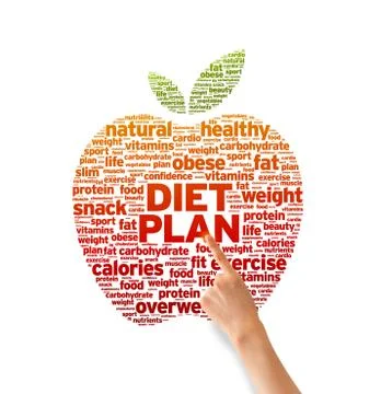Diet plan Illustrazione stock