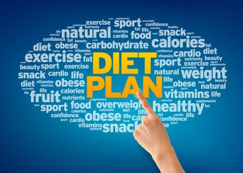 Diet plan Illustrazione stock