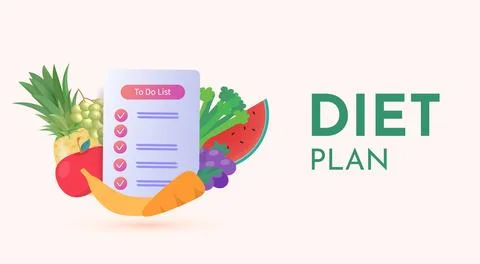 Diet Plan Stock Illustration