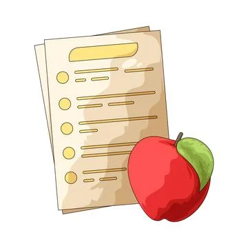 Diet plan illustration Stock Illustration