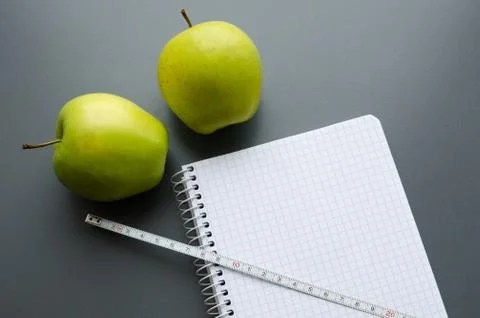 Diet plan notebook Stock Photos