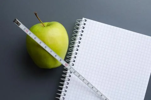 Diet plan notepad Stock Photos