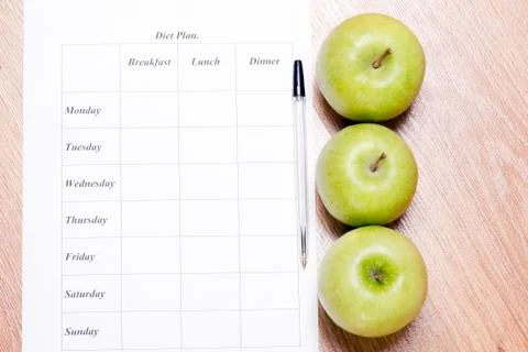 Diet Plan. Stock Photos