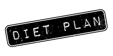 Diet Plan rubber stamp Stock Illustration