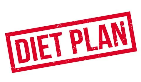 Diet Plan rubber stamp Stock Illustration