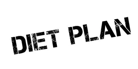 Diet Plan rubber stamp Stock Illustration