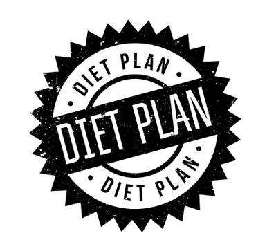 Diet Plan rubber stamp Stock Illustration