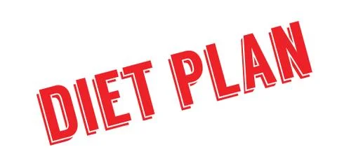 Diet Plan rubber stamp Stock Illustration