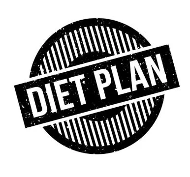Diet Plan rubber stamp Stock Illustration
