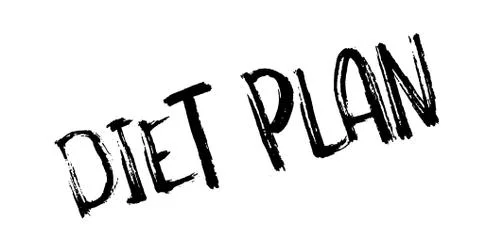 Diet Plan rubber stamp Stock Illustration