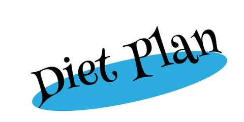 Diet Plan rubber stamp Stock Illustration