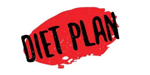Diet Plan rubber stamp Stock Illustration