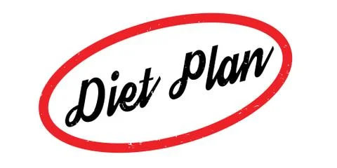 Diet Plan rubber stamp Stock Illustration