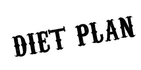 Diet Plan rubber stamp Stock Illustration