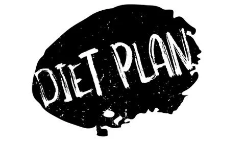 Diet Plan rubber stamp Stock Illustration
