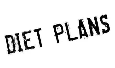 Diet Plans rubber stamp Stock Illustration