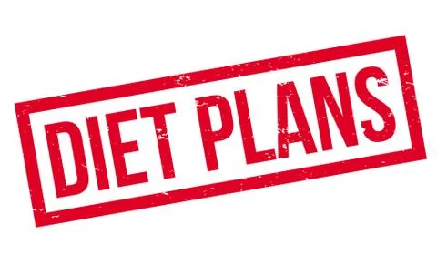 Diet Plans rubber stamp Stock Illustration