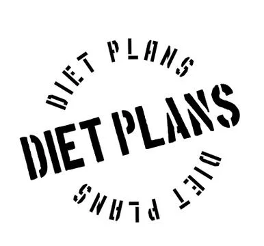 Diet Plans rubber stamp Stock Illustration