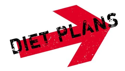 Diet Plans rubber stamp Stock Illustration