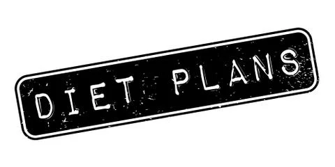 Diet Plans rubber stamp Stock Illustration