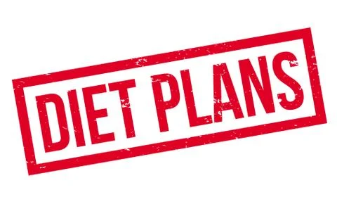 Diet Plans rubber stamp Stock Illustration
